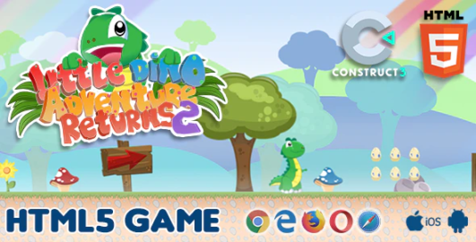 Little Dino Adventure Returns 2 – HTML5 Game Exported