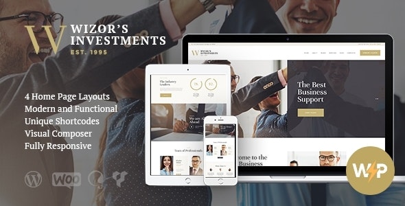 Wizor#039;s | Investments  Business Consulting Insurance WordPress Theme 2.0