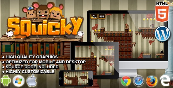 Squicky – HTML5 Platform Game