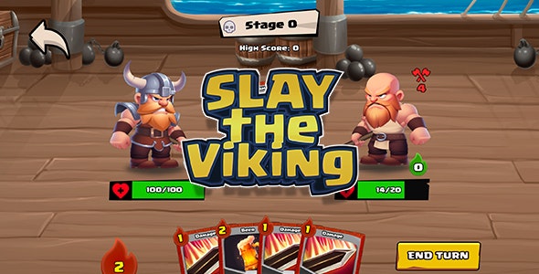 Slay the Viking! – HTML5 Game (Construct 3) + (Mobile+Web)