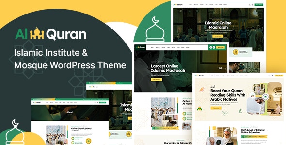 Alquran – Islamic Institute  Mosque WordPress Theme