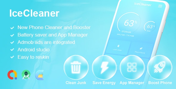 IceCleaner – Phone Cleaner – Booster – Battery Saver – App Manager