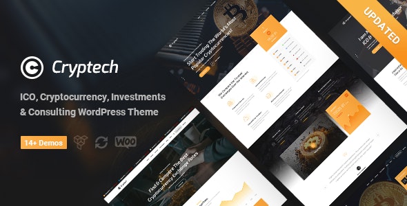 Cryptech – ICO and Cryptocurrency WordPress Theme