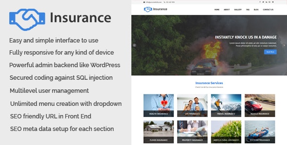 Insurance – Business and Insurance Website CMS