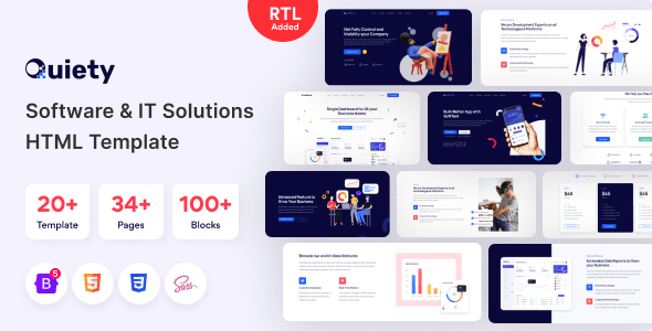 Quiety – Software  IT Solutions HTML Template