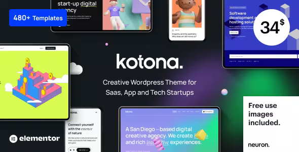 Kotona – Software and App Landing WordPress Theme