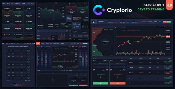 Cryptorio – Cryptocurrency Trading Dashboard HTML Template