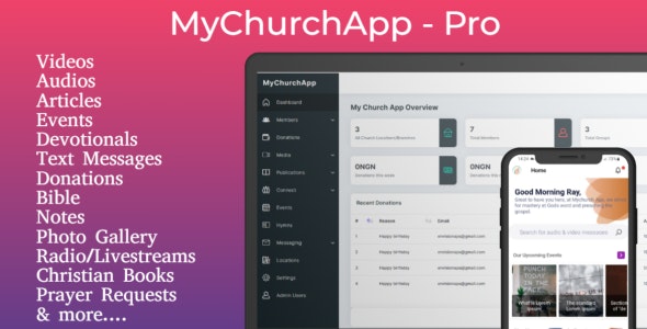 MyChurch App Pro – Android  IOS