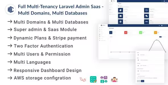 Full Tenancy – Domains, Database, Users, Role, Permissions  Settings 2.0.5