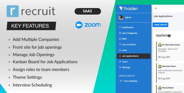 Recruit SAAS – Recruitment Manager 3.5.6