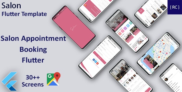 Multi Salon Appointment Booking App Template in Flutter