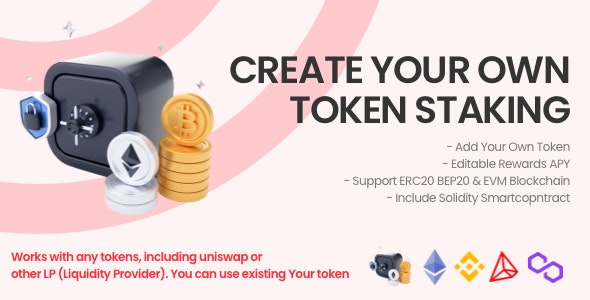 Staking Crypto with Lock Period – Token Staking Investment, Tokens BEP20 ERC20 Support