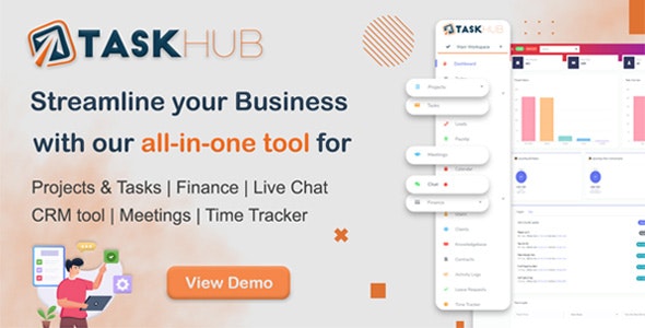 Project Management, Finance, CRM Tool – Taskhub