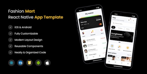 FashionMart | Ultimate React Native E-commerce Mobile App Template