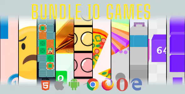 Bundle 10 Games 3. Mobile, Html5 Game .c3p (Construct 3)