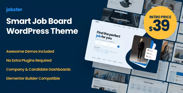 Jobster – Smart Job Board WordPress Theme