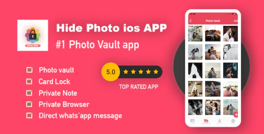 Hide Photo – Gallery vault – iOS Swift App Source Code