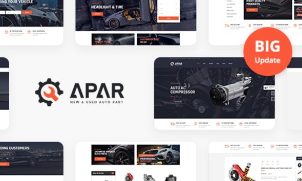 Apar – Auto Parts WordPress Shop Theme 1.0.8