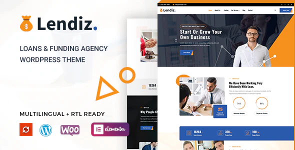 Lendiz – Loan  Funding Agency WordPress Theme