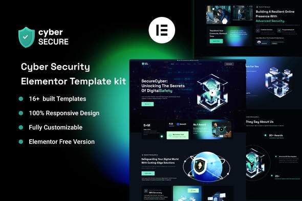 CyberSecure – Cyber Security Elementor Template Kit