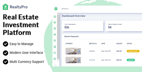 Realty Pro – Real Estate Investment Platform