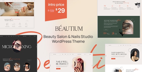 Beautium | Beauty Salon  Nails WordPress Theme