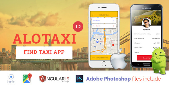 AloTaxi – Mobile App Template