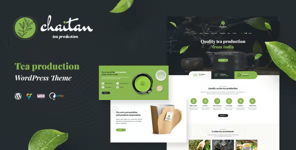 Chaitan – Tea Production Company  Organic Store WordPress Theme