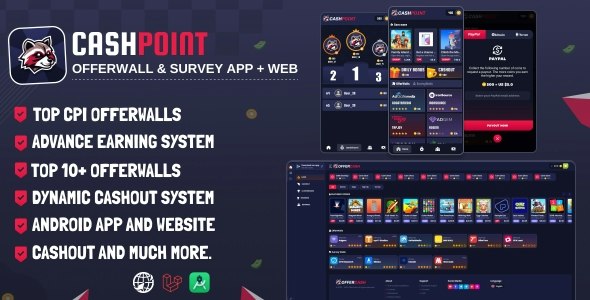 CashPoint Offers & Survay App with Admin Panel