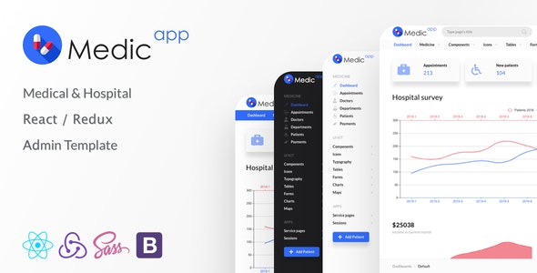 MedicApp – Medical  Hospital React admin template