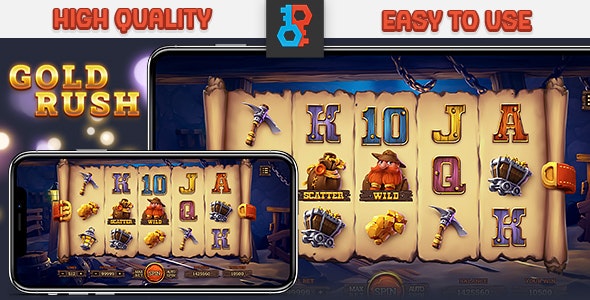 HTML Gold Rush Slot Game