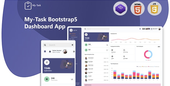 Mytask – Hr, Project Management Admin Template