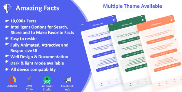 Amazing Facts Offline (Admob and Applovin(MAX)ads)