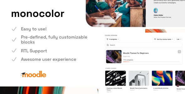 Monocolor – Premium Moodle Theme 1.9.4