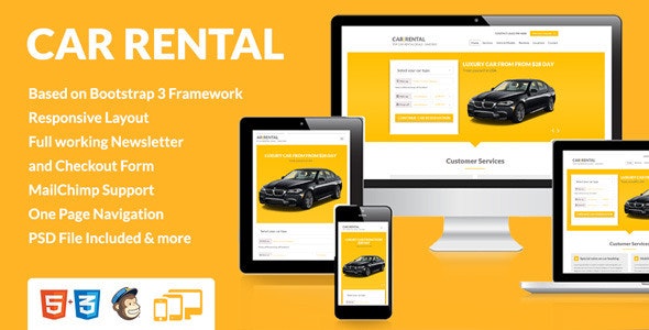 Car Rental Landing Page