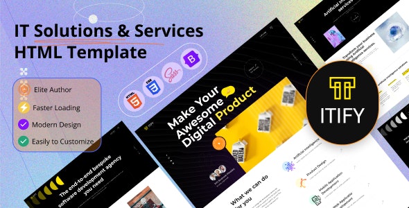 Itify – IT Solutions  Services HTML Template