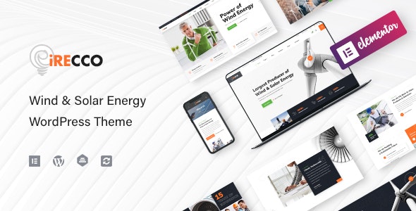 iRecco – Wind  Solar Energy WordPress Theme