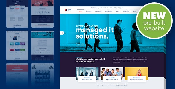 Nanosoft – WP Theme for IT Solutions and Services Company 1.2.8