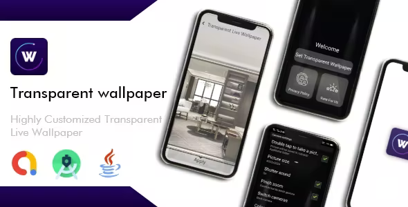 Transparent Wallpaper app for Android – Admob Ads – Wallpaper Apps