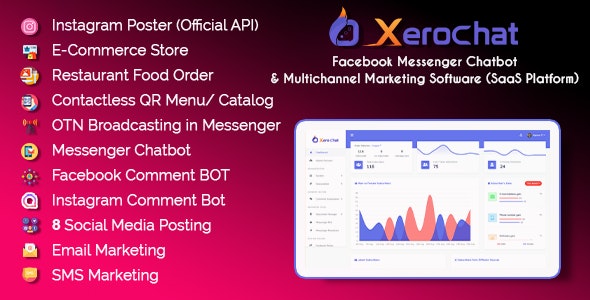 XeroChat – Facebook Chatbot, eCommerce & Social Media Management Tool (SaaS) 6.2.1 [Extended License]