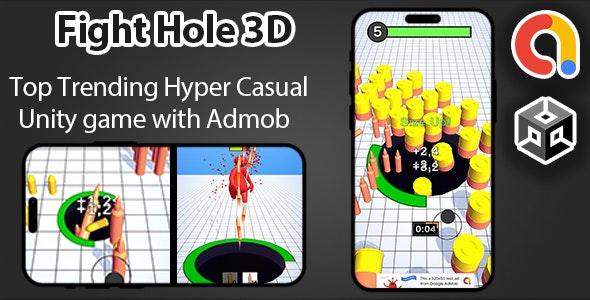 Fight Hole 3D – Unity Game | Admob