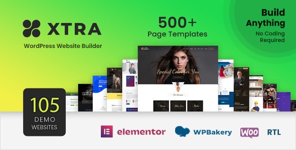 Xtra – WordPress Website Builder + RTL 4.8.5