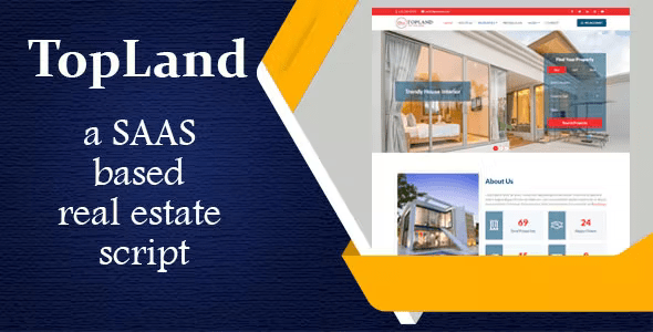 TopLand – Laravel real estate agency portal with saas 2.5