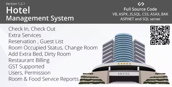 Hotel Management System – VB, ASP.NET, AJAX, Multiple TAX (GST)