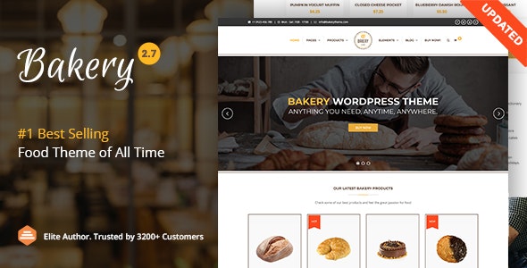 Bakery | WordPress Cake & Food Theme 2.7