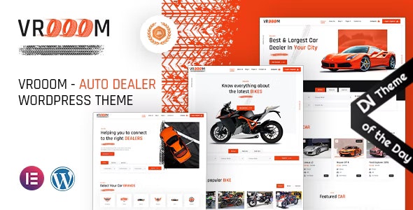 Vrooom – Auto Dealer WordPress Theme