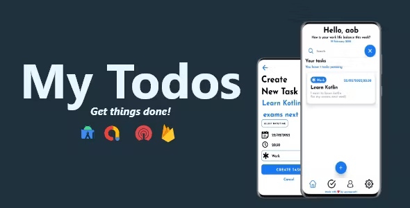 My Todos – Task & Reminder Manager App | ADMOB, FIREBASE, ONESIGNAL