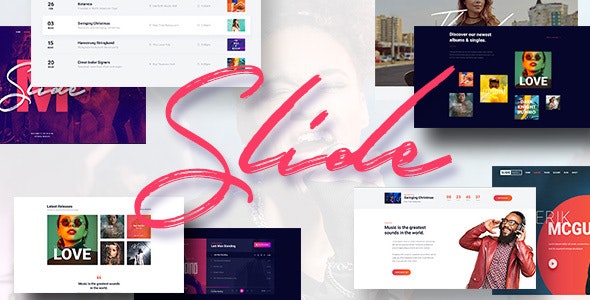 Slide – Music WordPress Theme