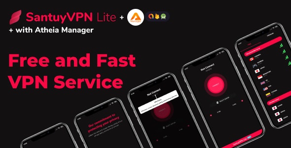 VPN Lite fast, light, unlimited bandwidth VPN with admob and in app subscription