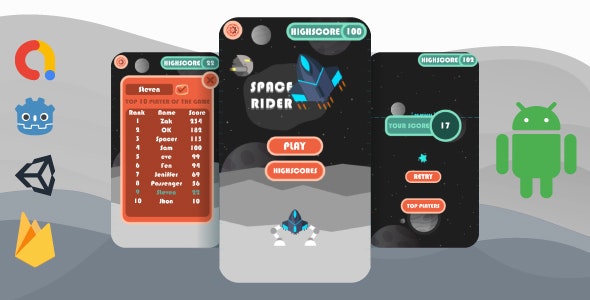 Space Rider – ADMOB + UNITY ADS